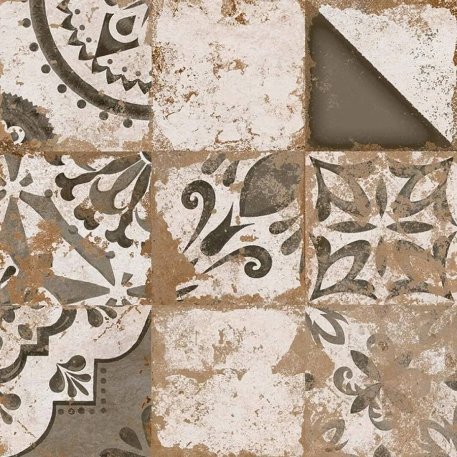 Керамогранит 58x58 10мм Memory Gris Brillo глянцевая серый El Molino