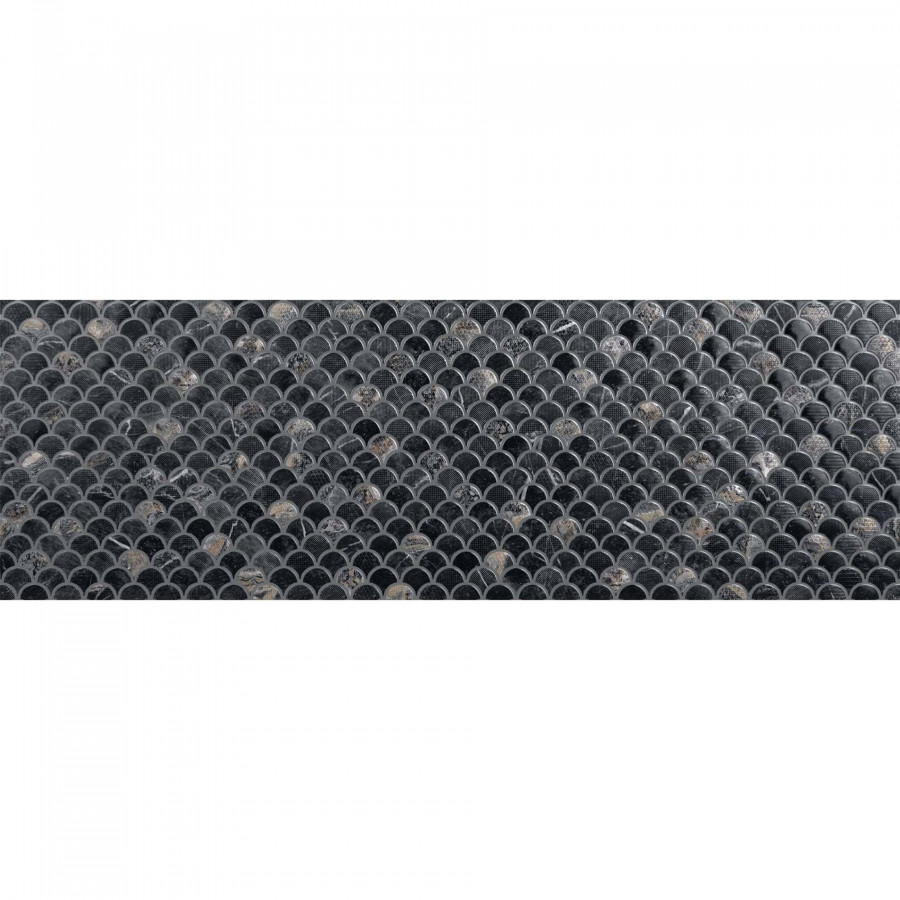 Декор 90x30 9мм Lucia Mos Negro R глянцевая черный Emigres