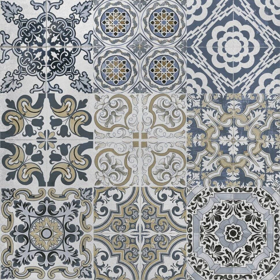 Керамогранит 60x60 9.5мм Energy Decor Blanco Rect матовая многоцветный Emotion Ceramics