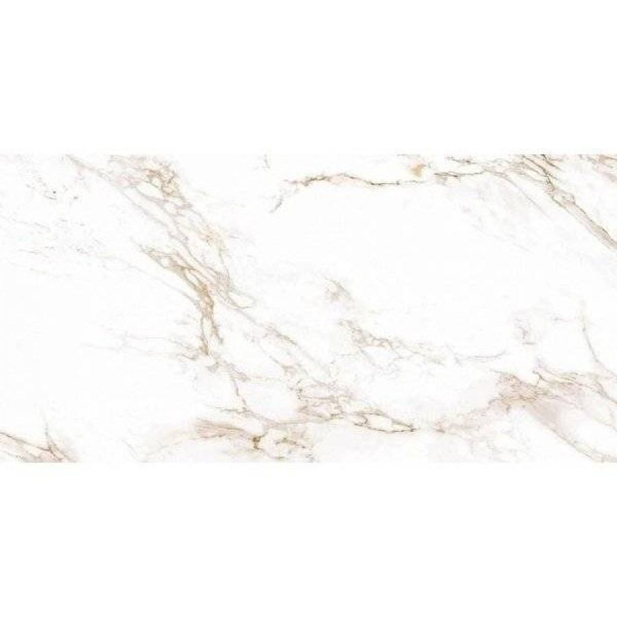 Керамогранит 120x60 10мм Snow Gold Brillo Rect глянцевая белый Emotion Ceramics