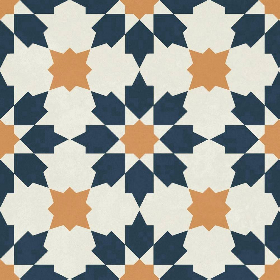 Керамогранит 20x20 8мм Pattern ENPTR6011MT2020 Maraya Blue матовая многоцветный Ennface