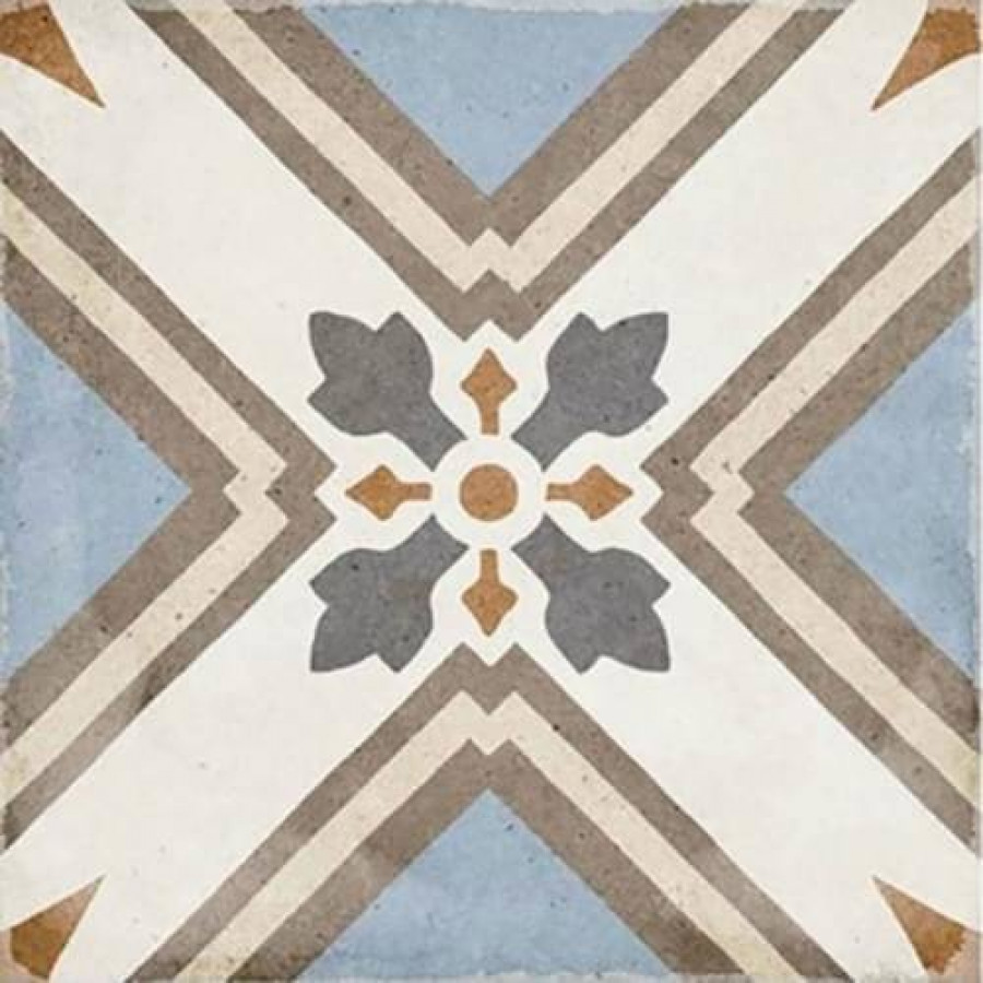 Керамогранит 20x20 10мм Art Nouveau 24403 Turin Color матовая синий Equipe