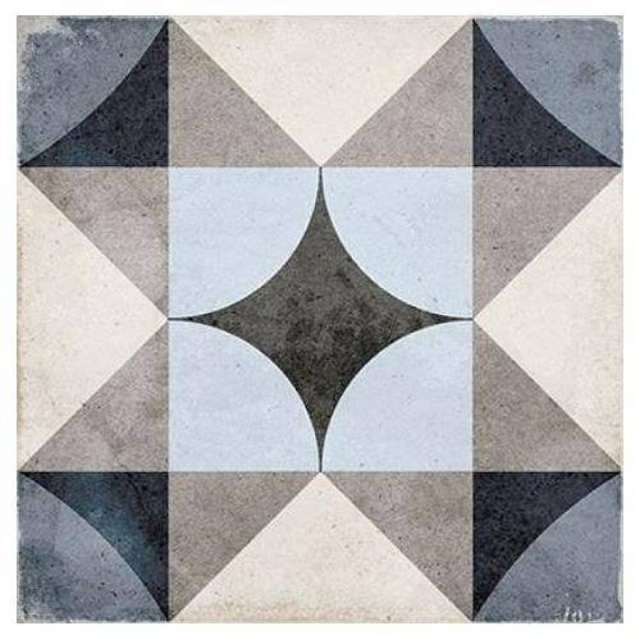 Керамогранит 20x20 10мм Art Nouveau 24410 Palais Blue матовая синий Equipe