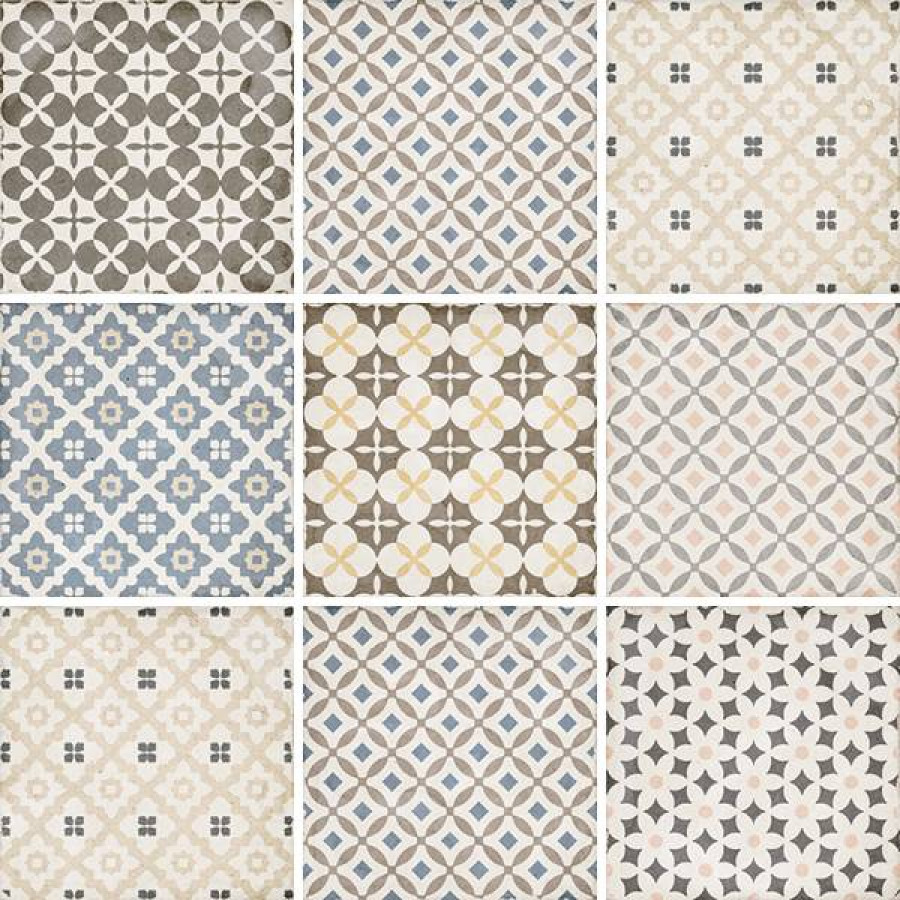 Керамогранит 20x20 8мм Art Nouveau 24412 Alameda Colour матовая серый Equipe