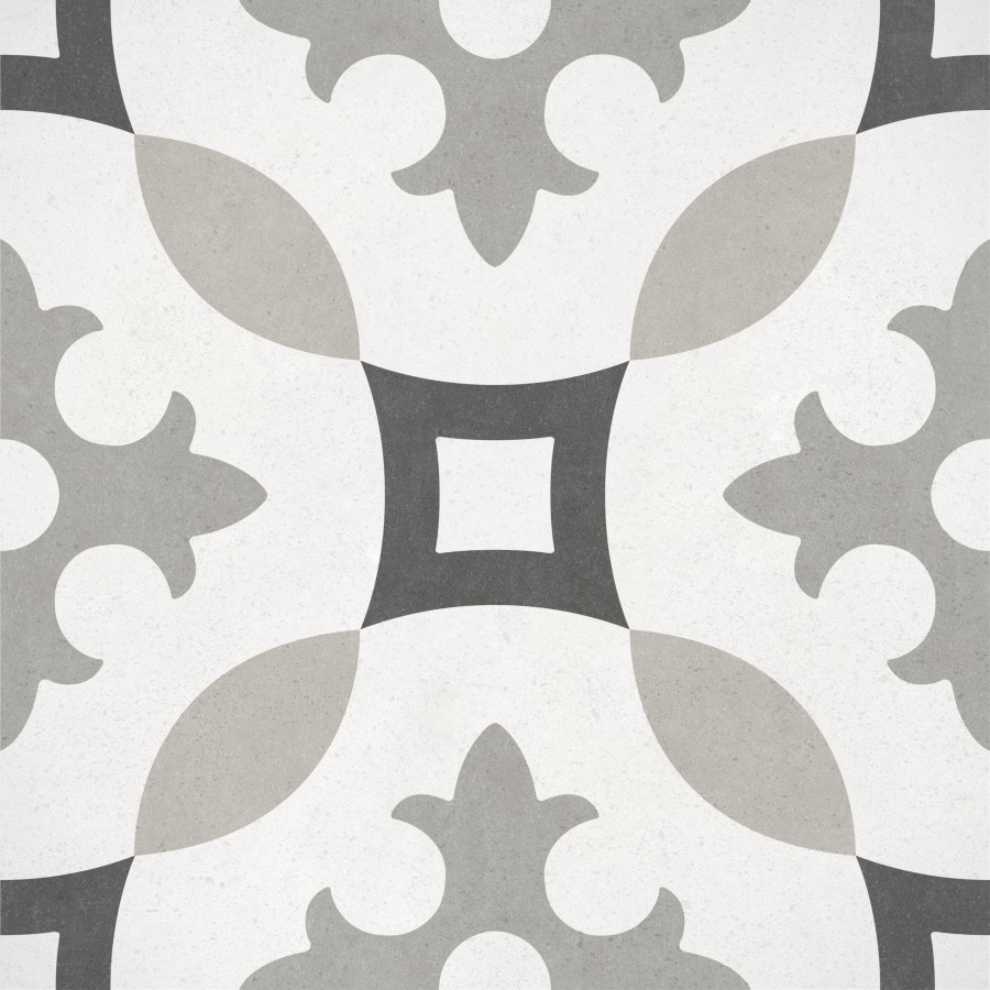 Керамогранит 20x20 8мм Art Nouveau 24417 Karlsplatz матовая серый Equipe