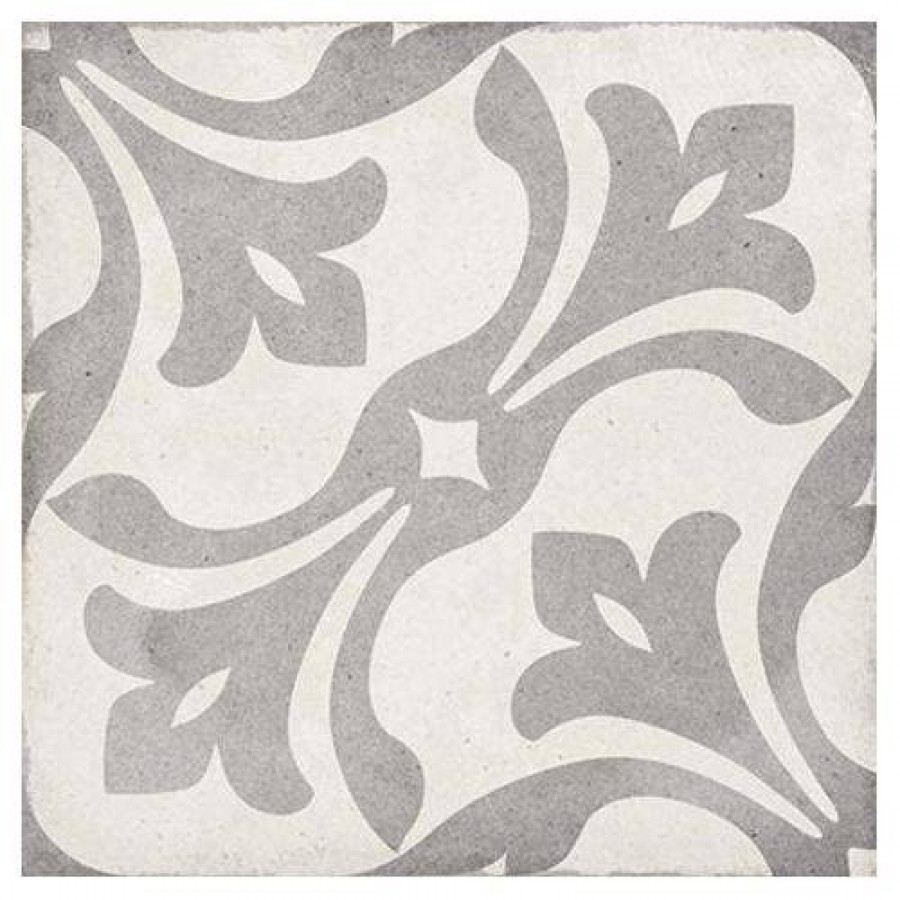 Декор 20x20 9мм Art Nouveau 24419 La Rambla Grey матовая серый Equipe