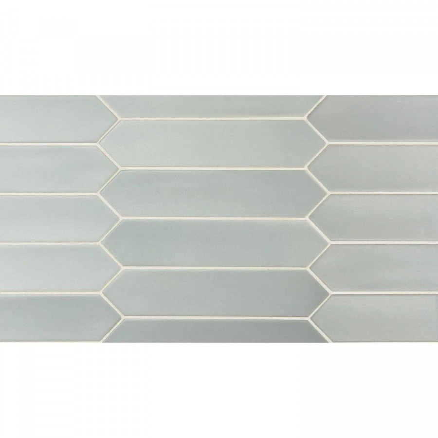 Керамическая плитка 25x5 9мм Lanse 27489 Blue матовая серый Equipe