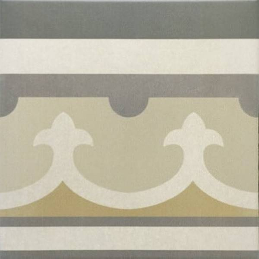 Керамогранит 20x20 8.8мм Caprice 20928 Burgundy Border матовая бежевый Equipe