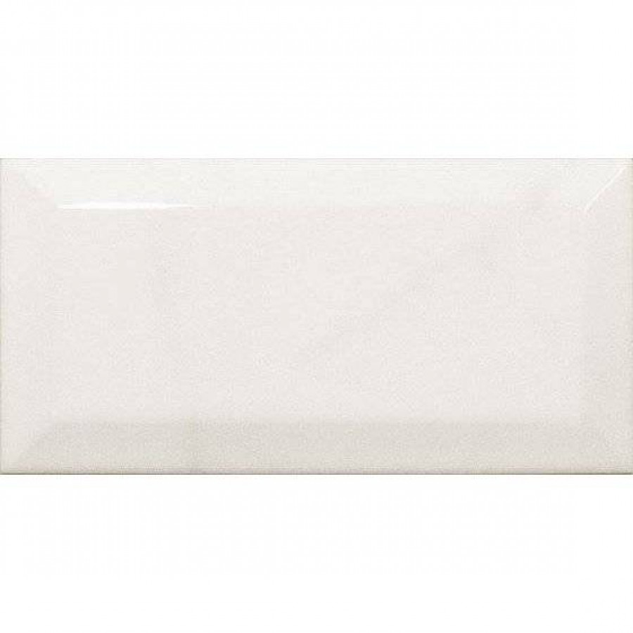 Керамическая плитка 15x8 9мм Carrara 23083 Metro глянцевая белый Equipe