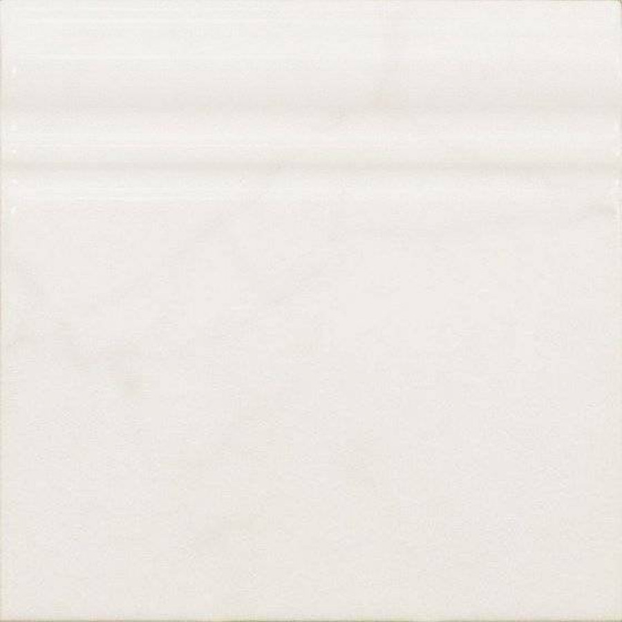 Плинтус 15x15 9мм Carrara 23095 Skirting глянцевая белый Equipe