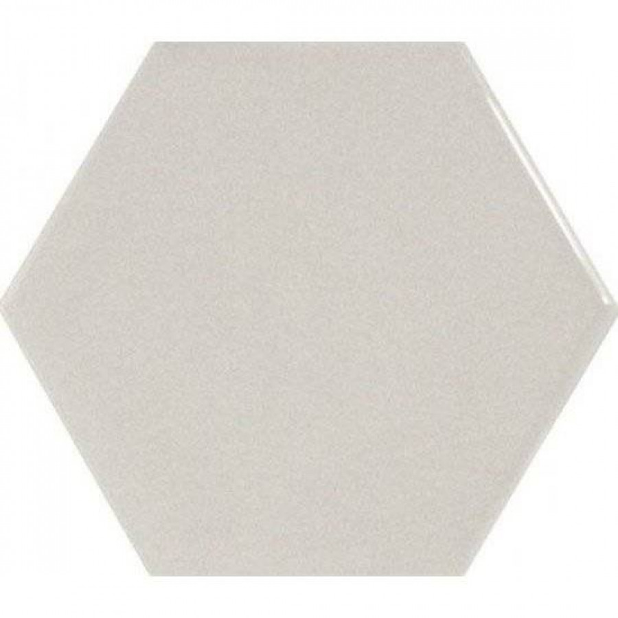 Керамическая плитка 12x11 9мм Scale 21912 Hexagon Light Grey глянцевая серый Equipe