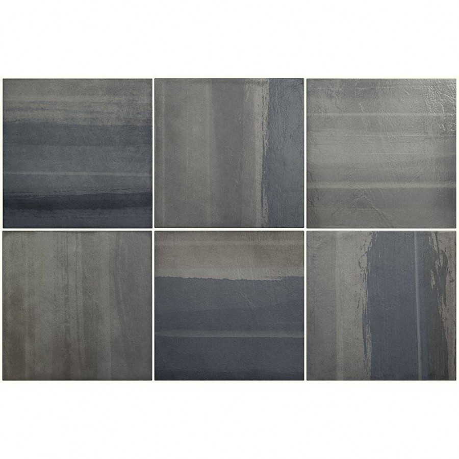 Керамическая плитка 20x20 9мм Habitat 25400 Cala Sugar глянцевая серый Equipe