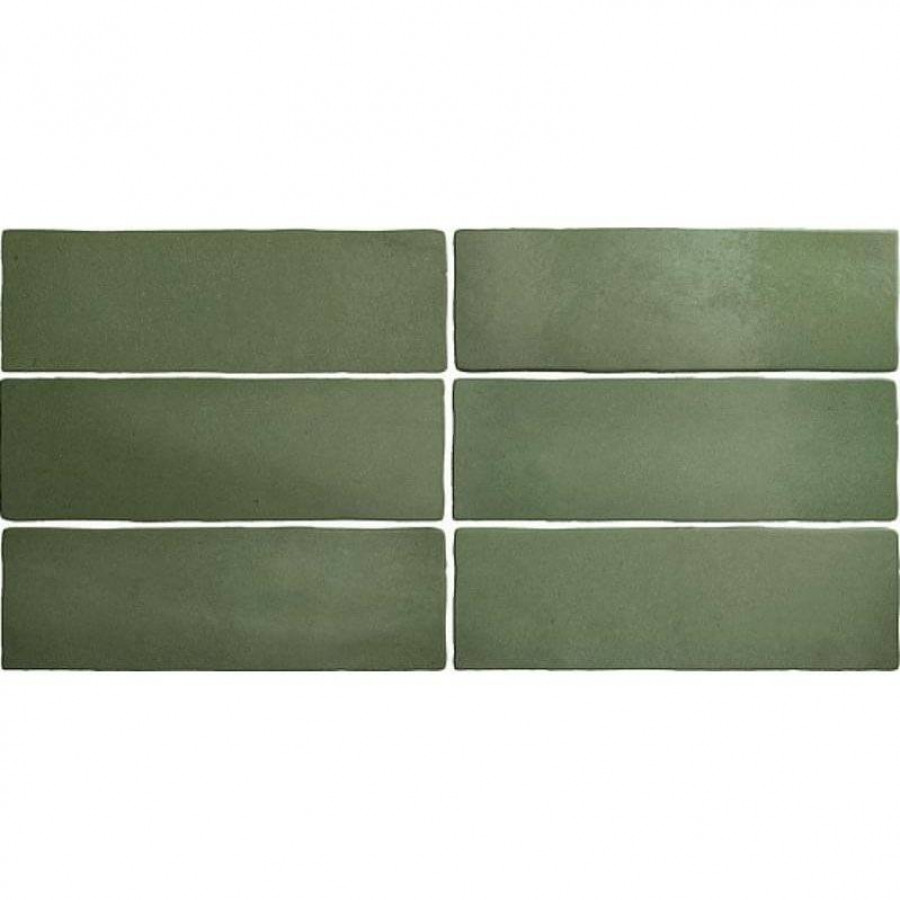 Керамическая плитка 20x7 9мм Magma 24965 Malachite матовая зеленый Equipe