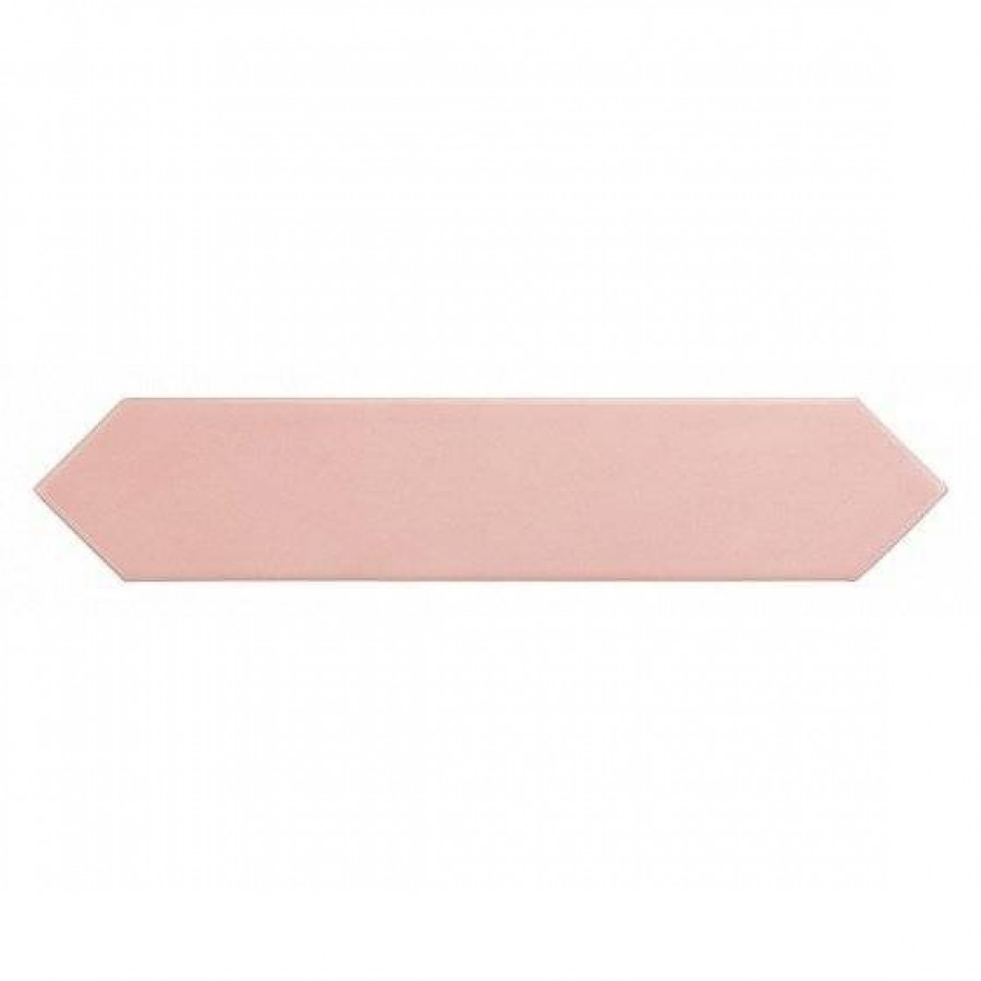 Керамическая плитка 25x5 9мм Arrow 25823 Blush Pink глянцевая розовый Equipe