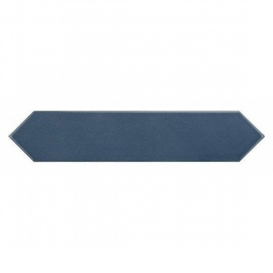 Керамическая плитка 25x5 9мм Arrow 25831 Blue Velvet глянцевая синий Equipe