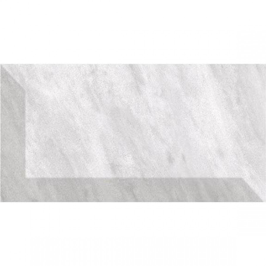 Керамическая плитка 15x8 9мм Bardiglio 23743 Metro Light глянцевая серый Equipe