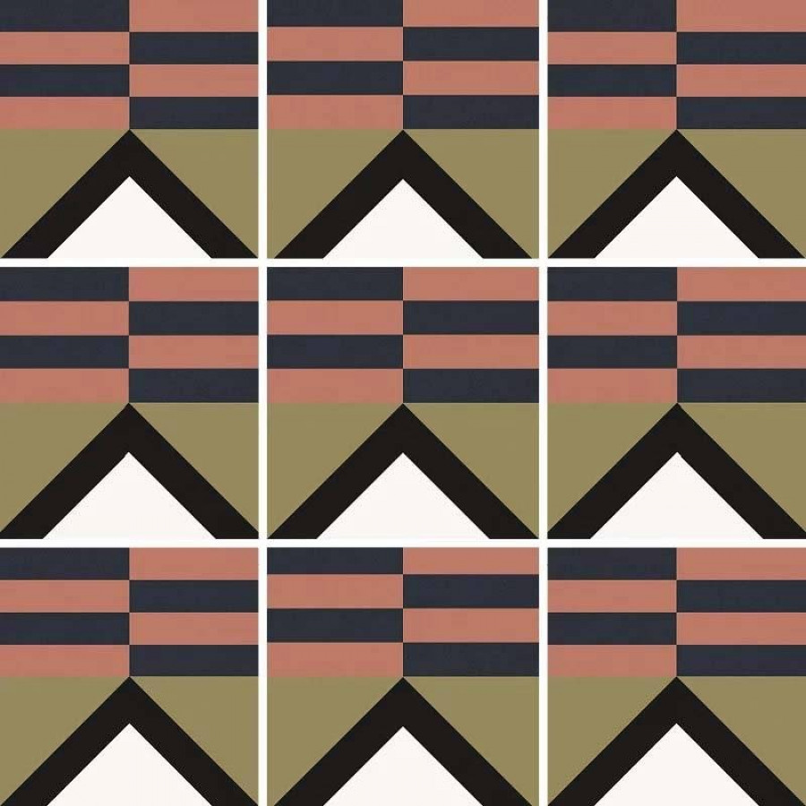 Керамогранит 20x20 9мм Bauhome 27694 Mark Cold матовая зеленый Equipe