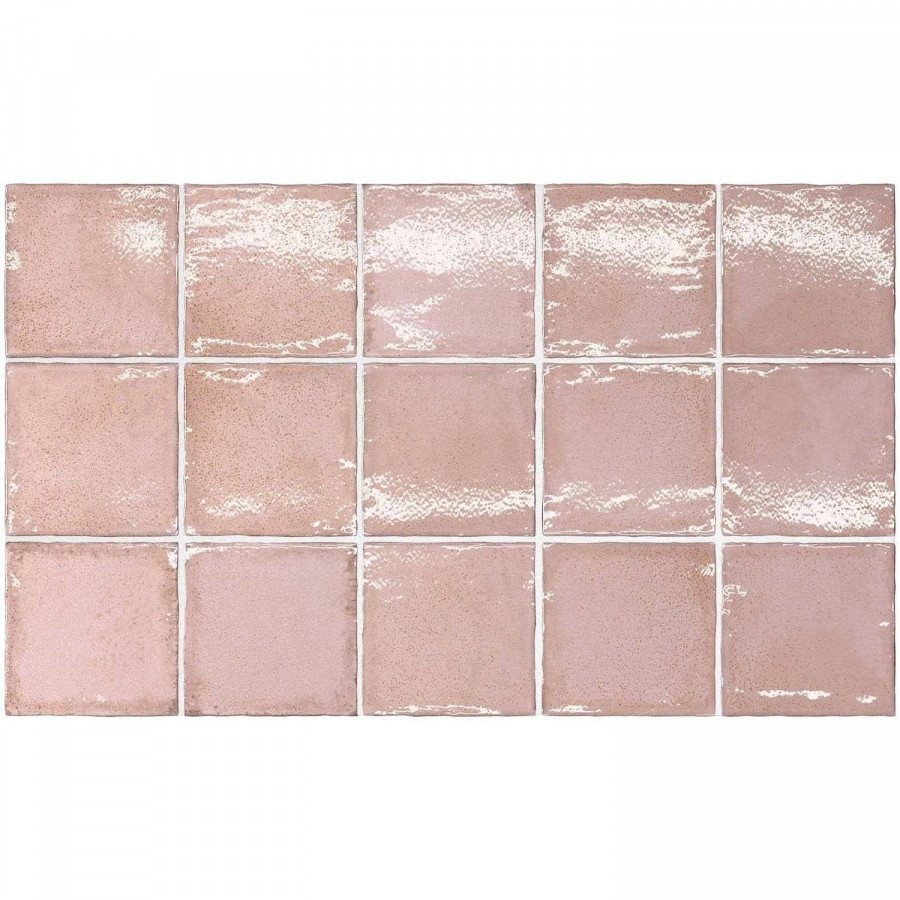 Керамическая плитка 10x10 9мм Altea 27605 Dusty Pink глянцевая розовый Equipe