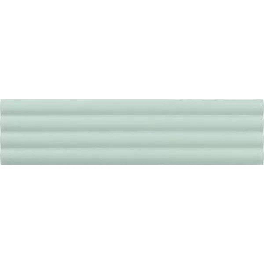 Керамическая плитка 20x5 9мм Costa Nova 28526 Onda Aloe Matt матовая зеленый Equipe