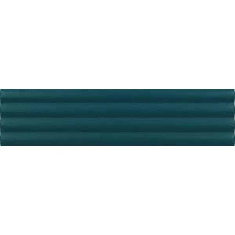 Керамическая плитка 20x5 9мм Costa Nova 28525 Onda Glacier Matt матовая синий Equipe