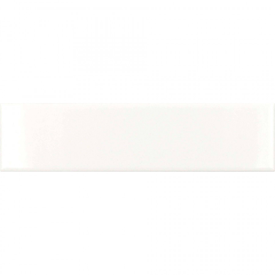 Керамическая плитка 20x5 9мм Costa Nova 28439 White глянцевая белый Equipe