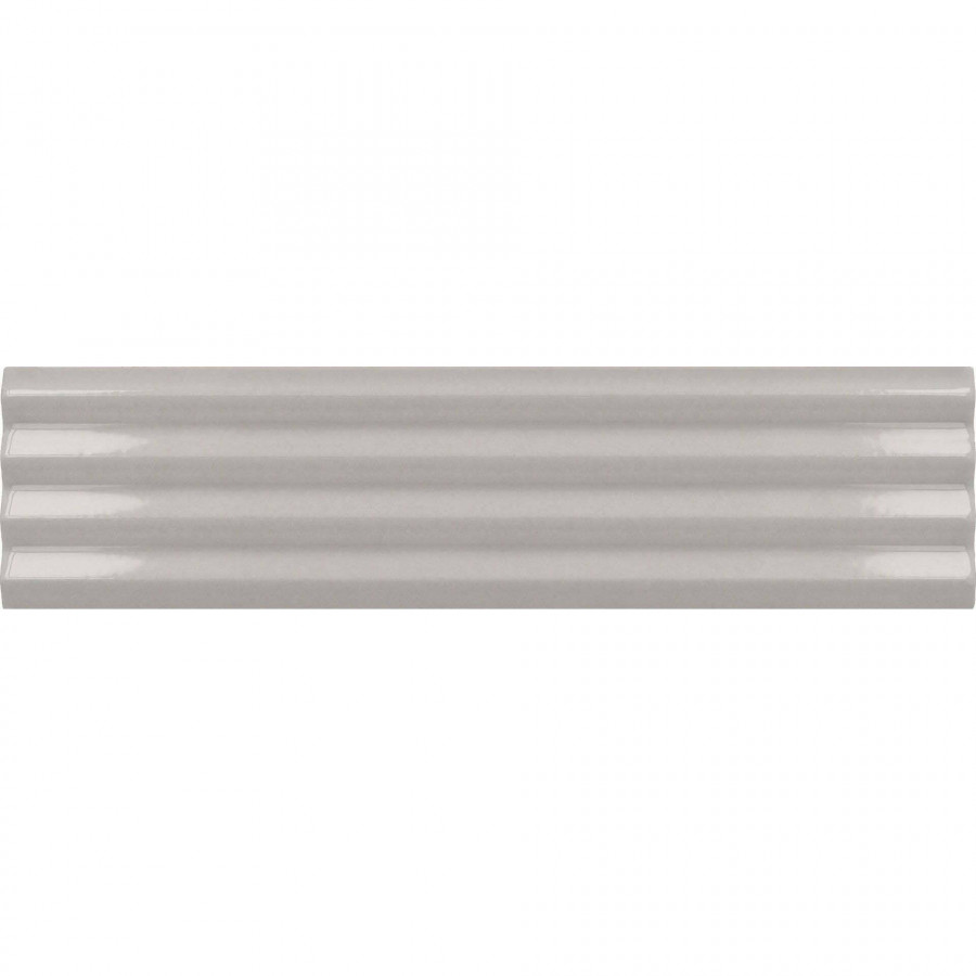 Керамическая плитка 20x5 9мм Costa Nova 28474 Praia Grey глянцевая серый Equipe