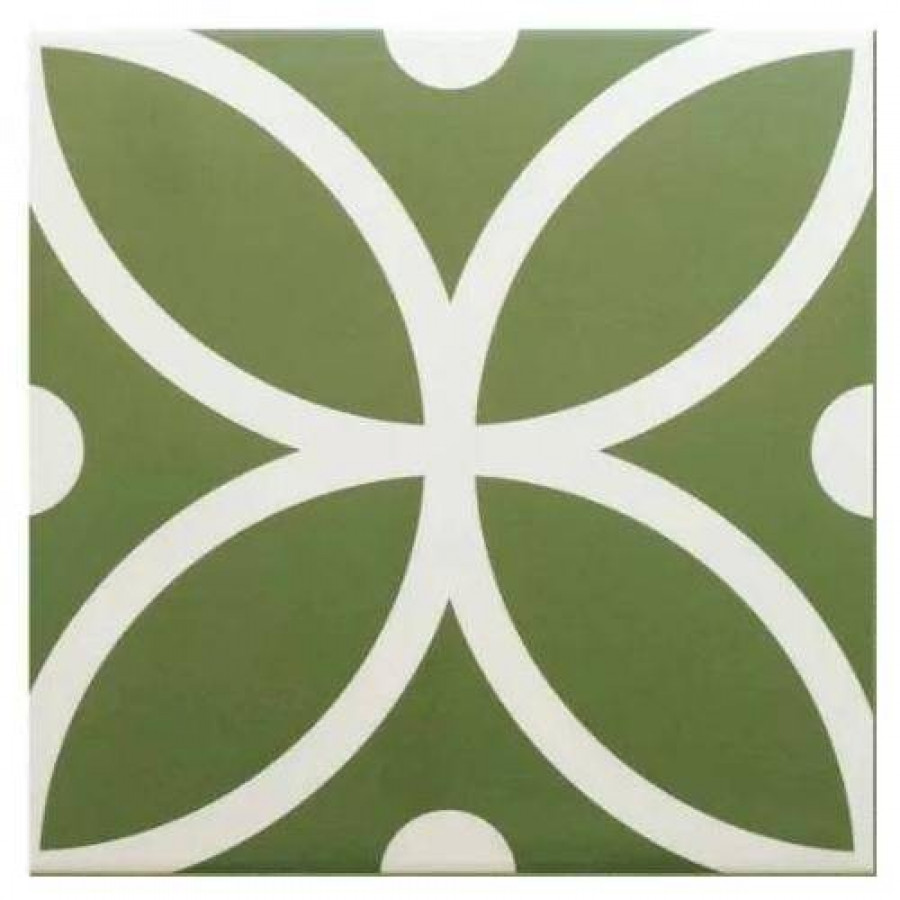 Керамогранит 20x20 9мм Rivoli 30710 Bergen Verde матовая зеленый Equipe