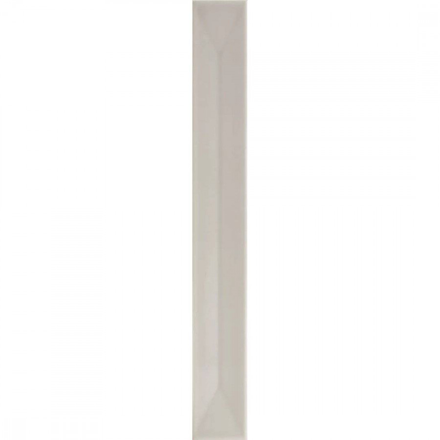 Керамическая плитка 40x5 8мм Vitral 31154 Axis Light Grey глянцевая серый Equipe