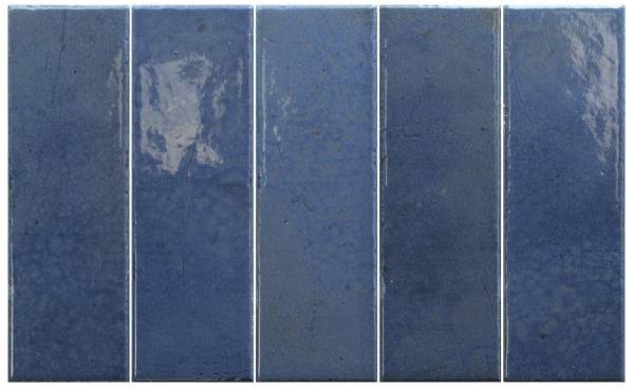 Керамогранит 19x6 7.5мм Bohemian 32341 Dark Blue глянцевая синий Equipe