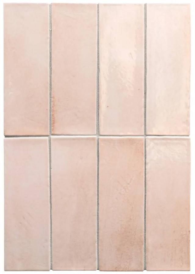 Керамогранит 15x5 7.8мм Miyako 32325 Cyrstal Pink Gloss глянцевая розовый Equipe