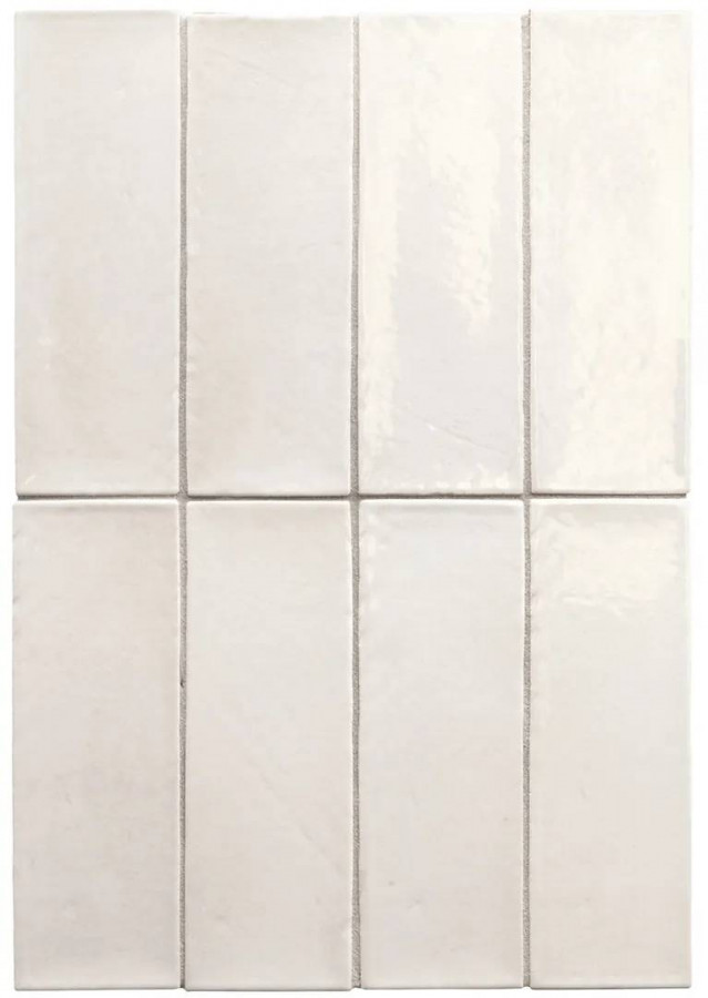 Керамогранит 15x5 7.8мм Miyako 32314 White Gloss глянцевая белый Equipe