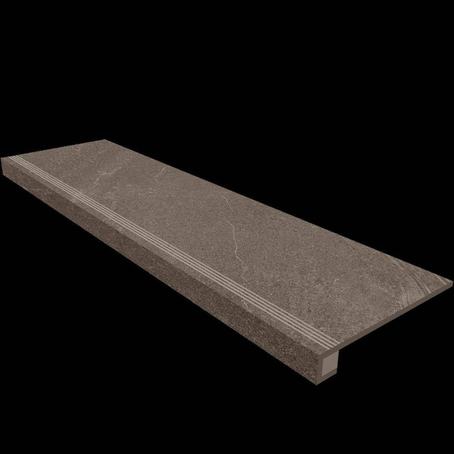 Ступень 120x33 11мм Gabbro 39860 Серый 33x120 + Подступенок матовая серый Estima