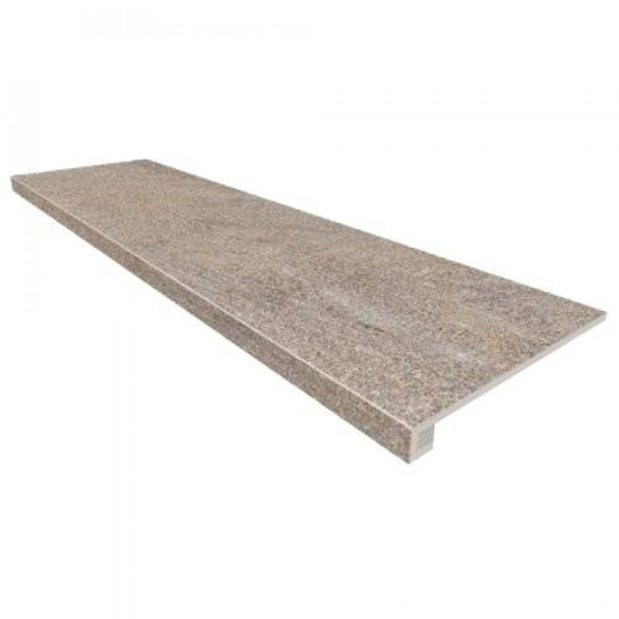 Ступень 120x33 10мм Tramontana 67362 Set/Steptrade/TN03_NR/33x120/Riser/TN03_NR/14,5x120 непол. без насечек 33x120 + Подступенок матовая серый Estima