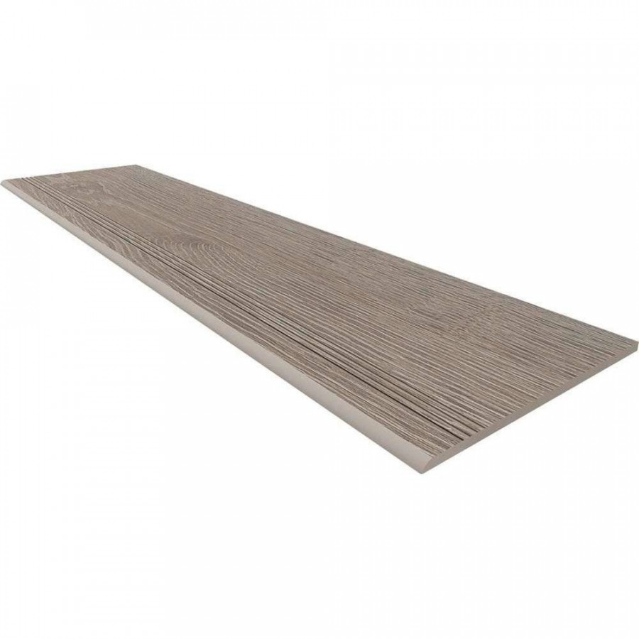 Ступень 120x30 10мм Kraft Wood 70615 Steptrade/KW02_NR/30x120x10 Light Grey структурированный с насечками матовая серый Estima