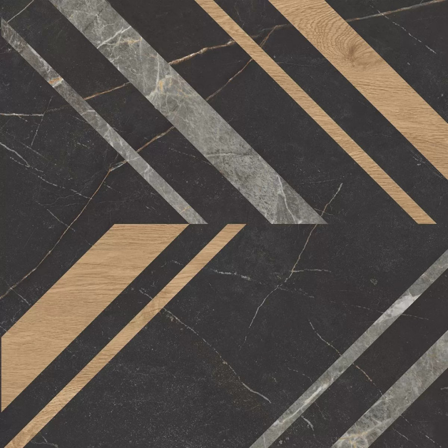 Керамогранит 60x60 10мм Improve 70341 IM03/NS_R9/60x60x10R/GC Black матовая черный Estima