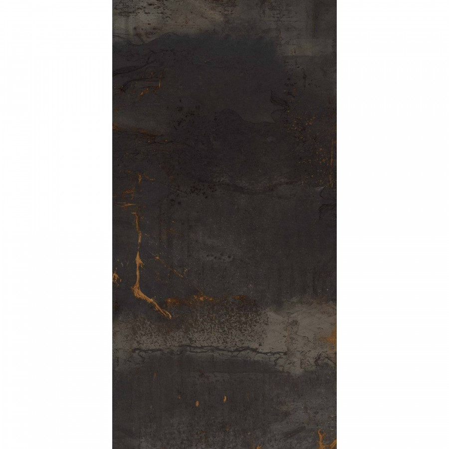 Керамогранит 120x60 10мм Patina 71686 TP02/NS_R9/60x120x10R/GC Black Неполированный матовая черный Estima