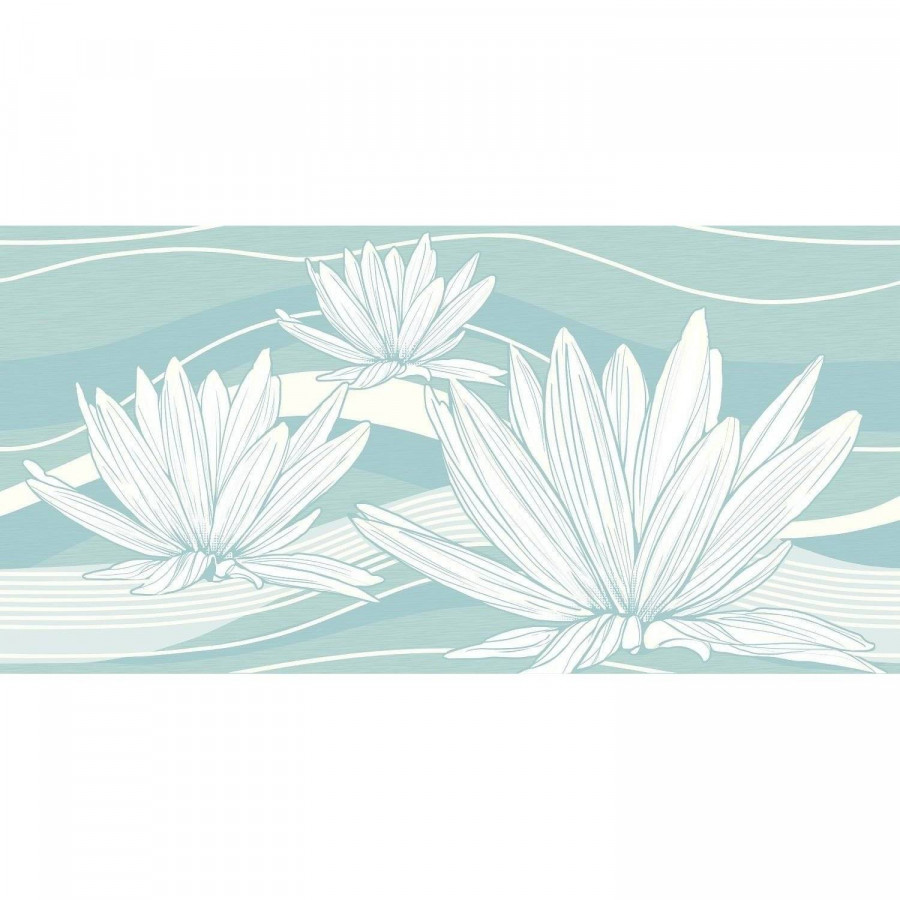 Декор 50x25 9мм Fluence DW9FLC06 глянцевая бирюзовый AltaCera
