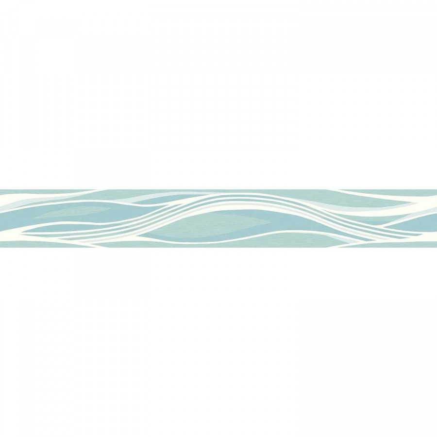 Бордюр 50x7 9мм Fluence BW0WAV06 Wave глянцевая белый AltaCera