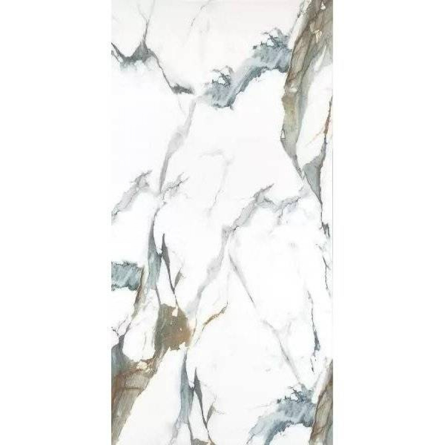 Керамогранит 120x60 10мм Mira ETI80540 Green Polished Rec. полированная белый Etili Seramik