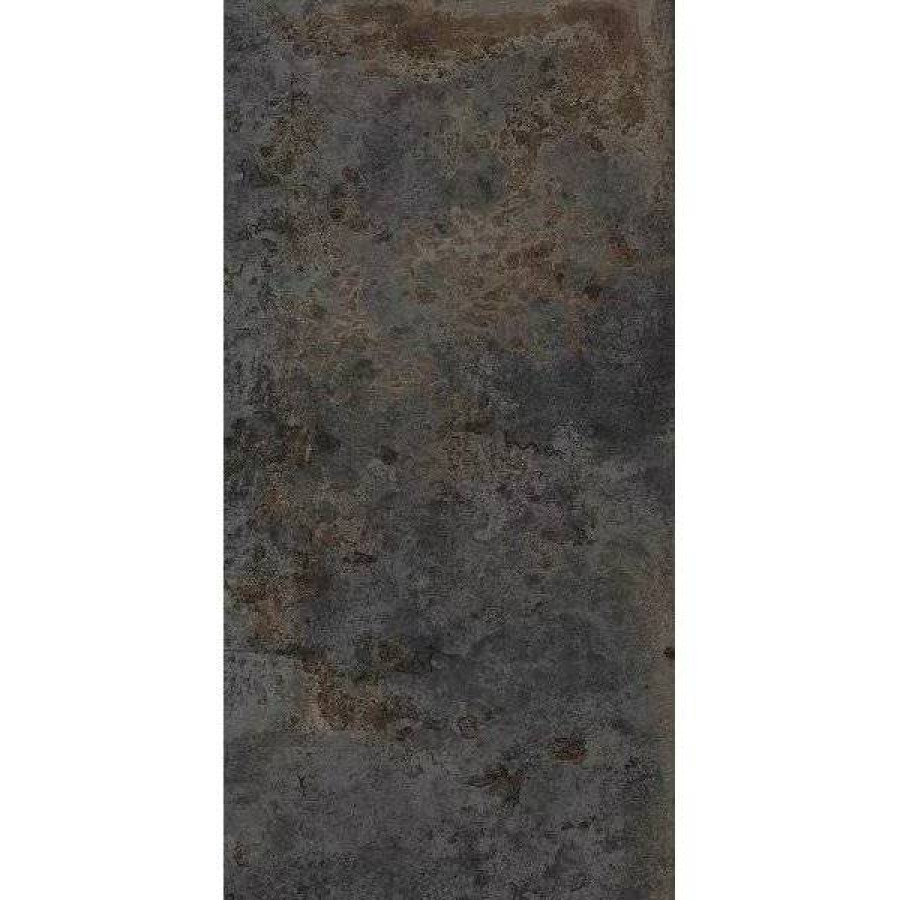 Керамогранит 120x60 10мм Oxyde ETI80542 Carving Anthracite Rec матовая черный Etili Seramik