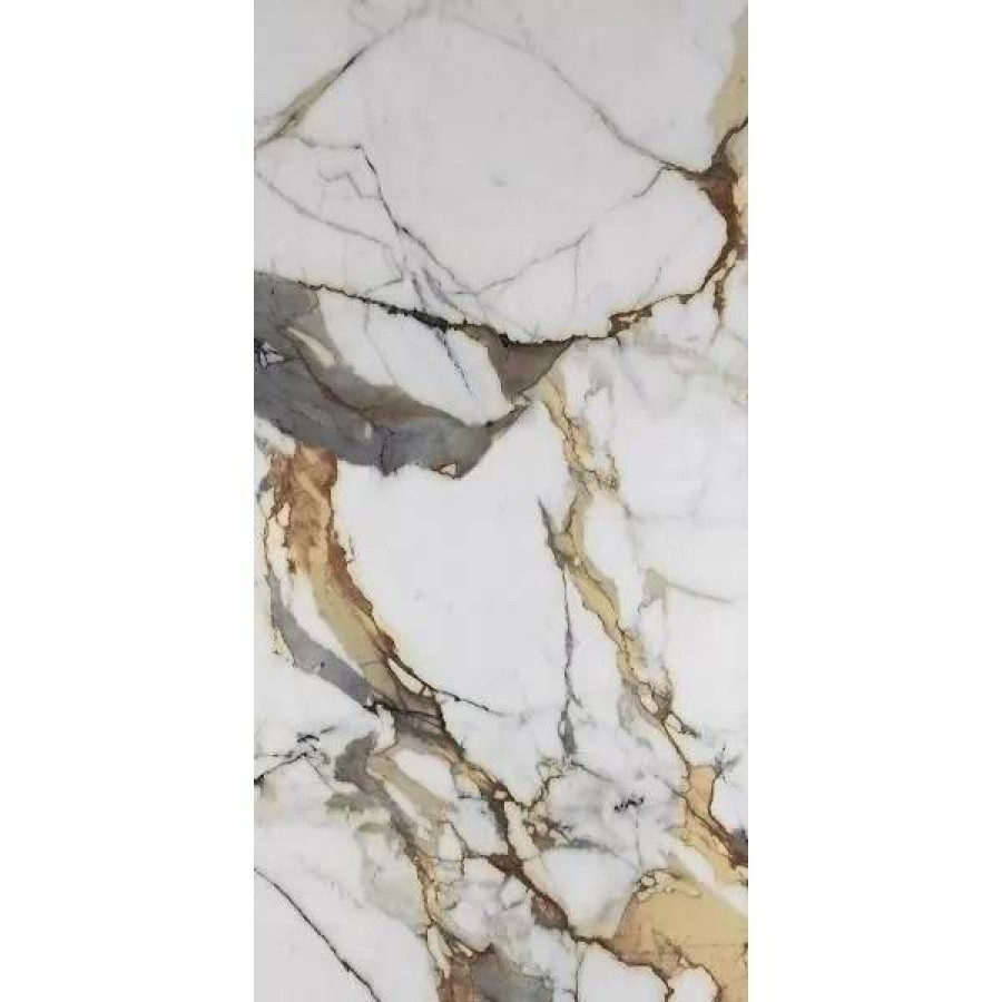 Керамогранит 120x60 10мм Vega ETI80554 Gold Polished Rec. полированная серый Etili Seramik