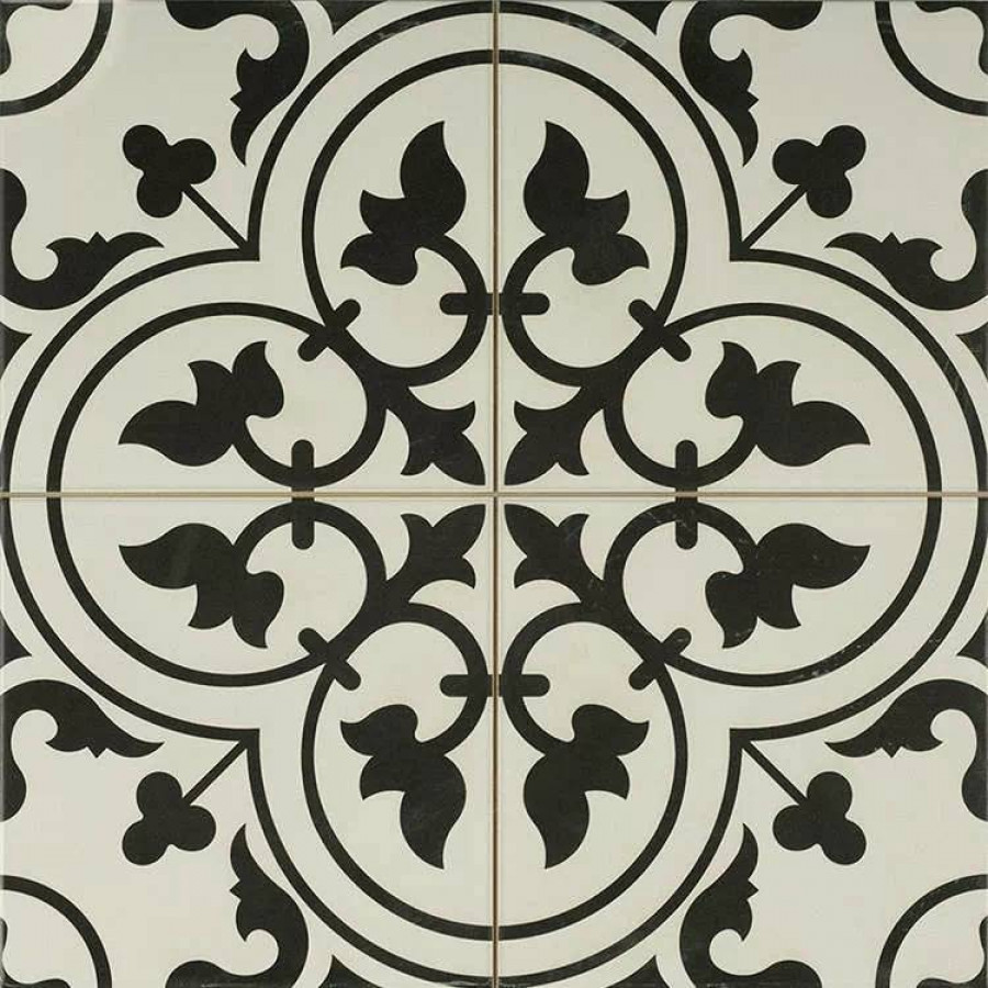 Керамогранит 45x45 8мм Ledbury Charcoal Black Pre-Cut матовая бежевый Etili Seramik