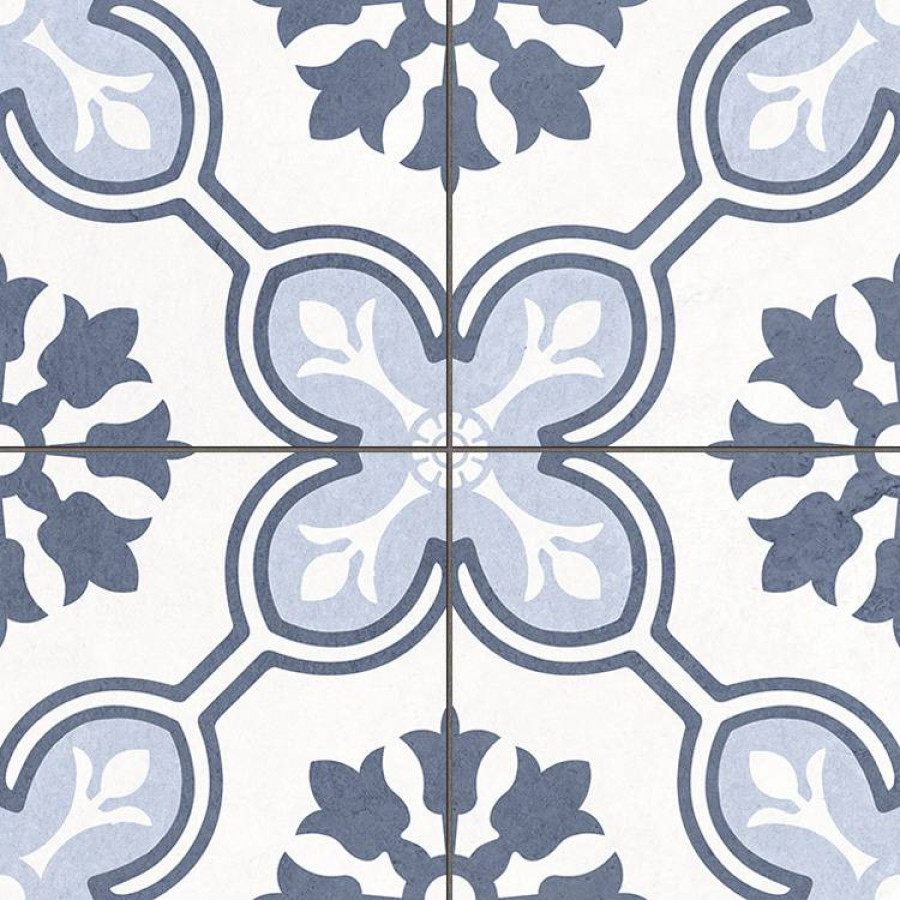 Керамогранит 45x45 8мм Chateau Blue Pre-Cut матовая белый Etili Seramik