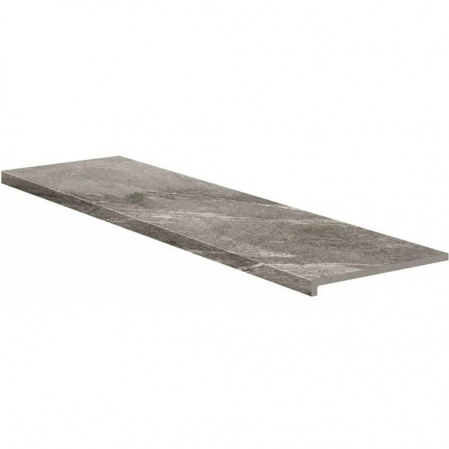 Ступень клинкерная плитка 120x33 12мм Imperial Moca Peldano Recto C-1 матовая коричневый Exagres