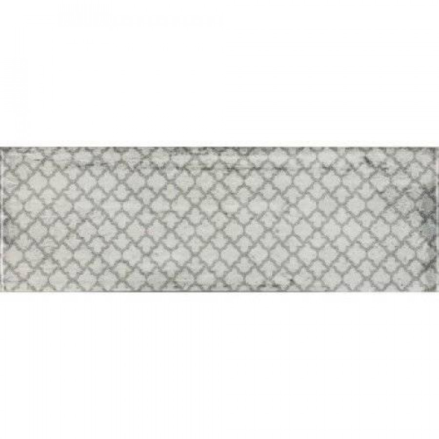 Декор 30x10 7мм Arles Silver Decor Mix (12 дизайнов) глянцевая серый Fabresa
