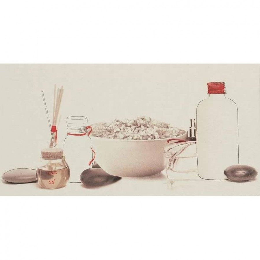 Декор 50x25 9.5мм Studio Decor Ivory B матовая многоцветный Fanal