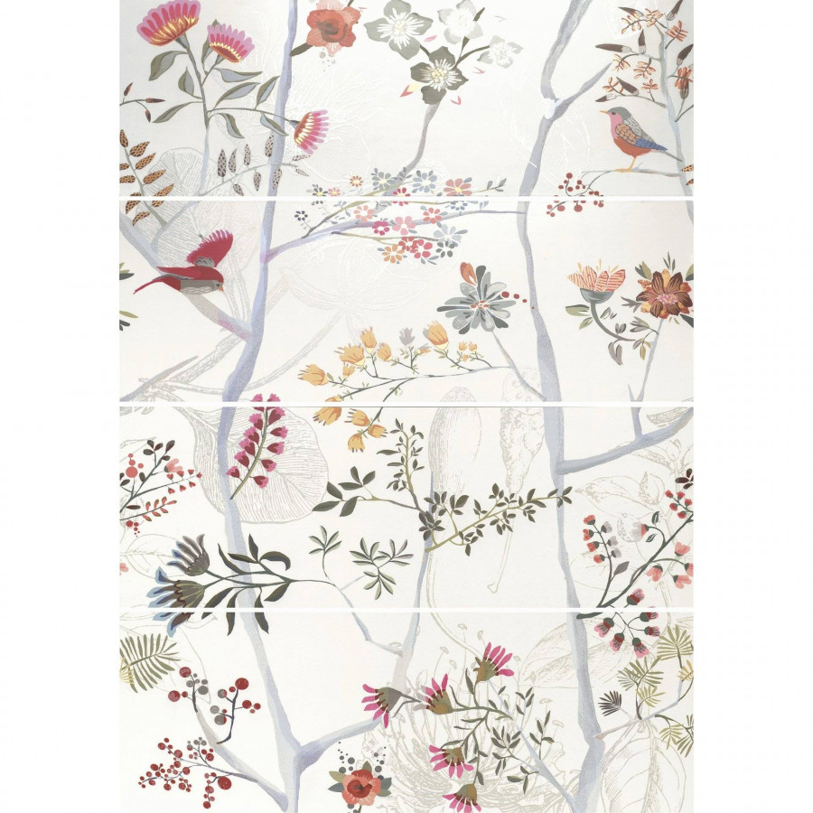 Панно 126x90 9мм Albi Blanco Garden матовая белый Fanal