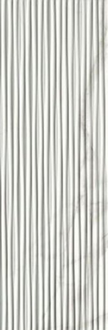 Плитка Плитка 75x25 9мм Roma Diamond 25 Line Statuario Brillante Fndy 3d, глянцевая белый мрамор Fap Ceramiche Fap Ceramiche