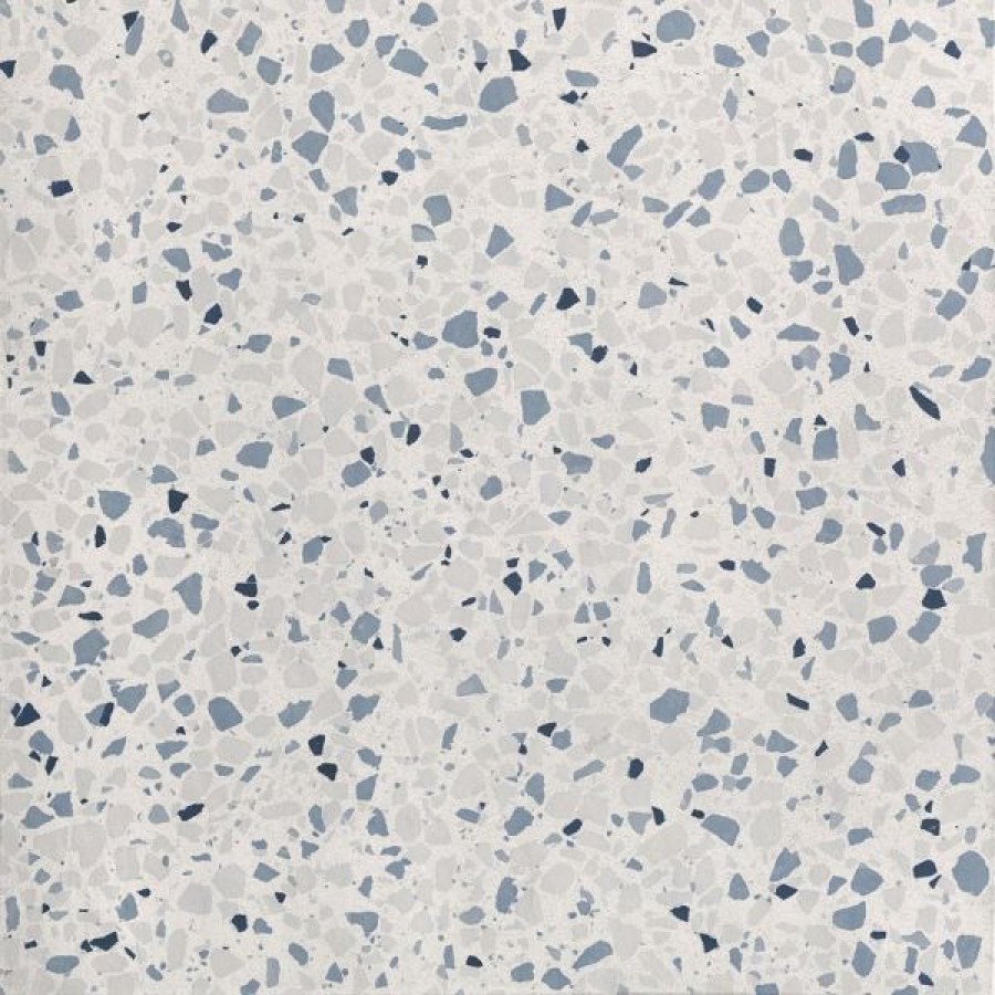 Керамогранит Керамогранит 60x60 Glim Azzurro Matt R10 Frt8 матовая голубой, белый терраццо, камень Fap Ceramiche Fap Ceramiche