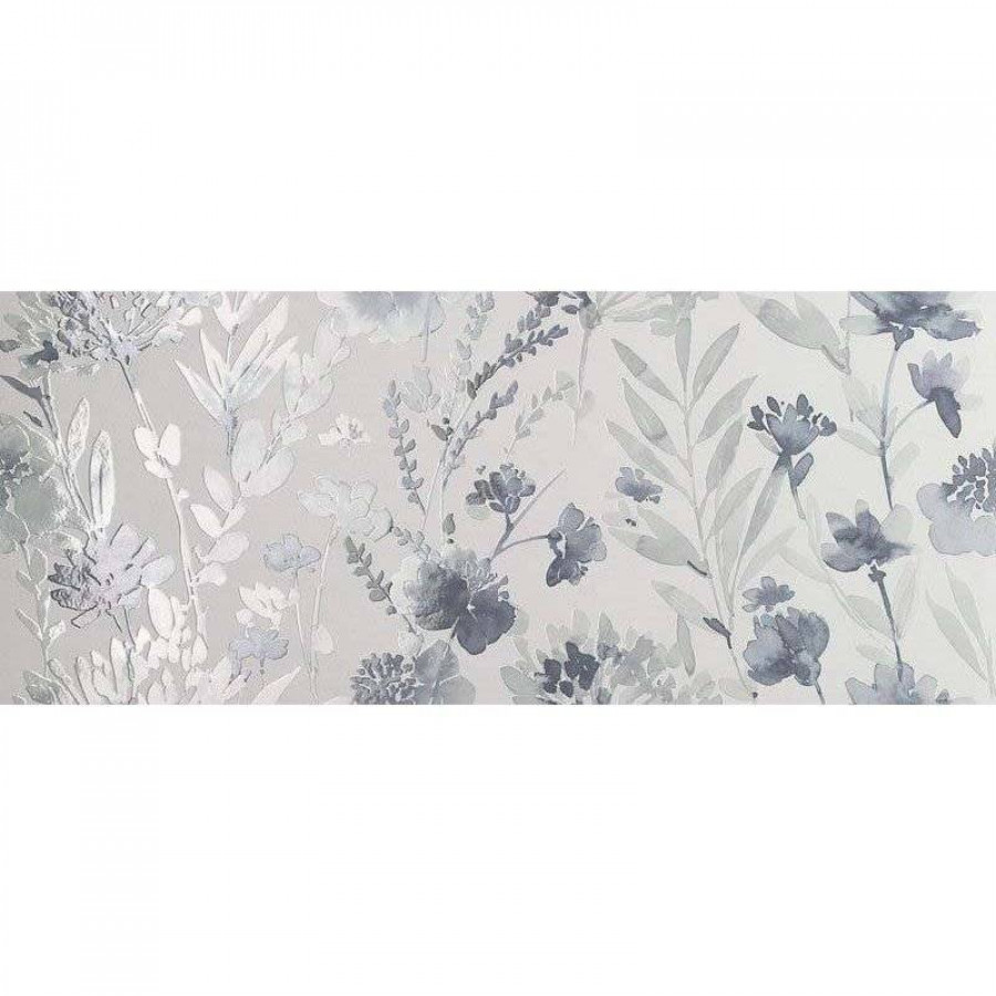 Керамическая плитка 120x50 8.5мм Milano Mood fQDC Flower Blu Rt матовая серый FAP Ceramiche